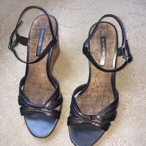 Bandolino silver wedge